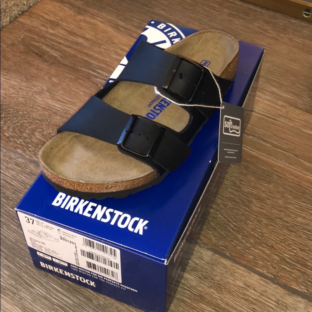 NWT Black Arizona BS Soft Footbed Birkenstock
